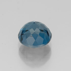 Topazio naturale blu da 2,00 ct, taglio rotondo, VVS-VS