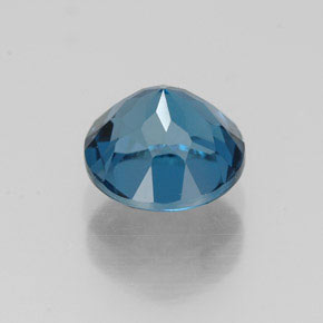 Topazio naturale blu da 1,78 ct, taglio rotondo, VVS