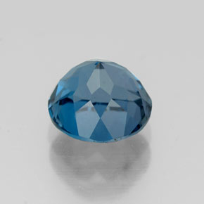 Topazio naturale blu da 1,90 ct, taglio rotondo, VVS-VS