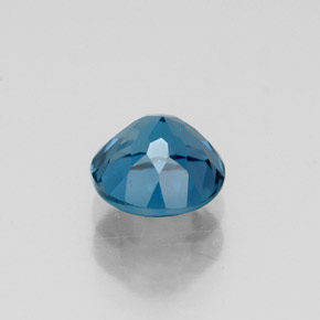 Topazio naturale blu da 1,06 ct, taglio rotondo, VVS