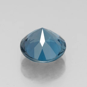Topazio naturale blu da 2,27 ct, taglio rotondo, VS