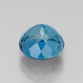Topazio naturale blu da 1,71 ct, taglio rotondo, VS