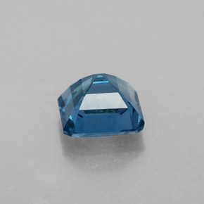Topazio naturale blu da 1,40 ct, taglio smeraldo, VVS-VS