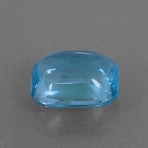 Topazio naturale blu da 3,33 ct, taglio smeraldo, trasparente