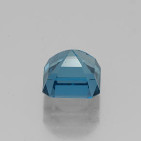 Topazio naturale blu da 1,71 ct, taglio smeraldo, VVS-VS