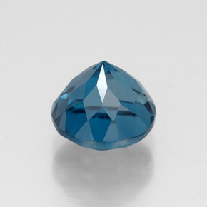Topazio naturale blu da 2,14 ct, taglio rotondo, VS
