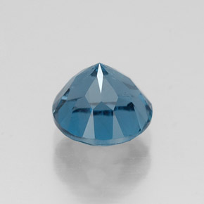 Topazio naturale blu da 1,91 ct, taglio rotondo, VS-SI