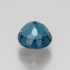 Topazio naturale blu da 1,98 ct, taglio rotondo, VVS