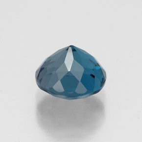 Topazio naturale blu da 1,90 ct, taglio rotondo, VVS