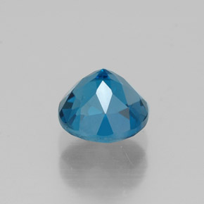 Topazio naturale blu da 1,21 ct, taglio rotondo, VVS