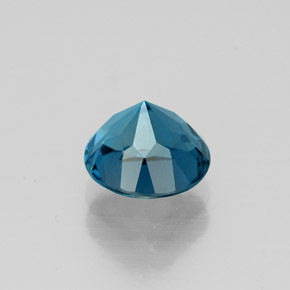Topazio naturale blu da 1,68 ct, taglio rotondo, VS