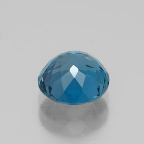 Topazio naturale blu da 1,72 ct, taglio rotondo, VS