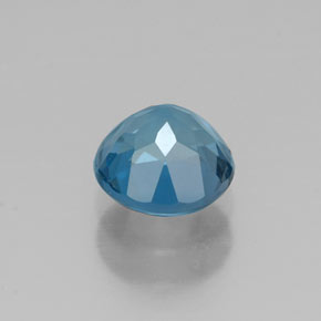 Topazio naturale blu da 1,11 ct, taglio rotondo, VS