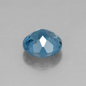 Topazio naturale blu da 1,46 ct, taglio rotondo, VVS