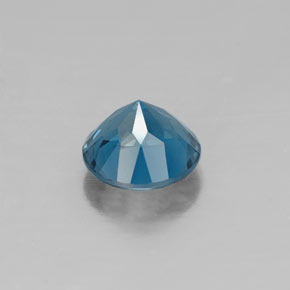 Topazio naturale blu da 1,06 ct, taglio rotondo, VVS