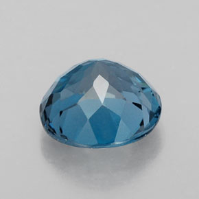 Topazio naturale blu da 2,55 ct, taglio rotondo, VVS-VS