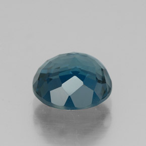Topazio naturale blu da 2,51 ct, taglio rotondo, VVS-VS