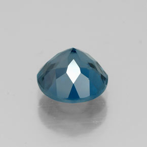 Topazio naturale blu da 1,77 ct, taglio rotondo, VVS-VS
