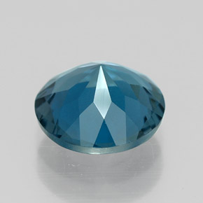 Topazio naturale blu da 2,04 ct, taglio rotondo, VVS