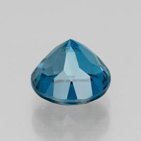 Topazio naturale blu da 1,84 ct, taglio rotondo, VS