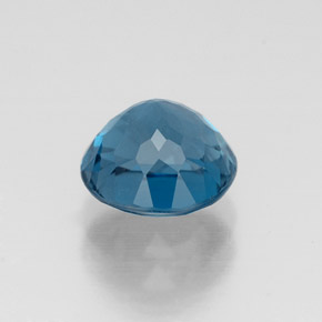 Topazio naturale blu da 1,97 ct, taglio rotondo, VS