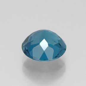 Topazio naturale blu da 2,08 ct, taglio rotondo, VVS