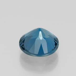 Topazio naturale blu da 2,04 ct, taglio rotondo, VVS-VS
