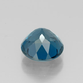 Topazio naturale blu da 2,25 ct, taglio rotondo, VVS-VS
