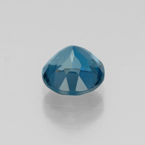 Topazio naturale blu da 1,47 ct, taglio rotondo, VVS-VS