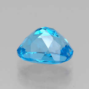 Topazio naturale blu da 1,80 ct, taglio ovale, VVS