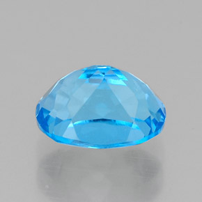 Topazio naturale blu da 1,95 ct, taglio ovale, VVS