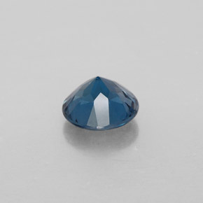 Topazio naturale blu da 1,45 ct, taglio rotondo, VVS-VS