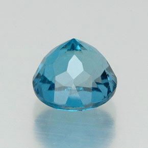 Topazio naturale blu da 2,12 ct, taglio rotondo, VS-SI