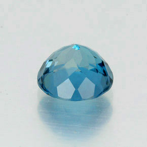 Topazio naturale blu da 1,73 ct, taglio rotondo, VS-SI