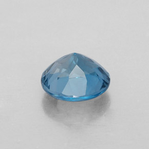 Topazio naturale blu da 1,65 ct, taglio rotondo, VVS-VS