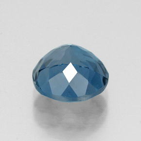 Topazio naturale blu da 2,62 ct, taglio rotondo, VVS