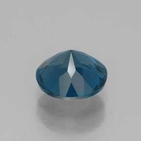 Topazio naturale blu da 2,32 ct, taglio rotondo, VVS