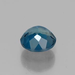Topazio naturale blu da 1,71 ct, taglio rotondo, VVS