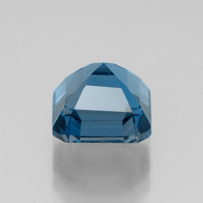 Topazio naturale blu da 2,58 ct, taglio smeraldo, VVS