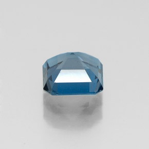 Topazio naturale blu da 1,27 ct, taglio smeraldo, VVS