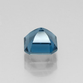 Topazio naturale blu da 1,30 ct, taglio smeraldo, VVS-VS