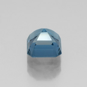 Topazio naturale blu da 1,44 ct, taglio smeraldo, VVS-VS