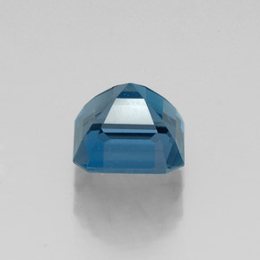 Topazio naturale blu da 1,58 ct, taglio smeraldo, VVS-VS