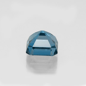 Topazio naturale blu da 1,65 ct, taglio smeraldo, VVS