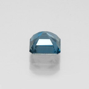 Topazio naturale blu da 1,37 ct, taglio smeraldo, VVS-VS