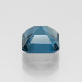 Topazio naturale blu da 1,37 ct, taglio smeraldo, VS