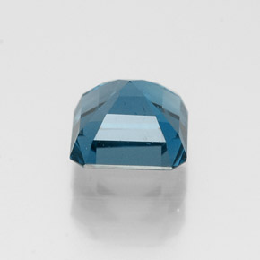 Topazio naturale blu da 1,50 ct, taglio smeraldo, VS