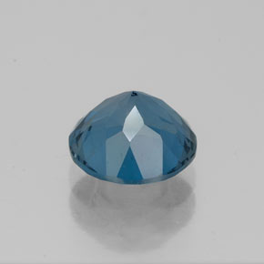 Topazio naturale blu da 1,74 ct, taglio rotondo, VS