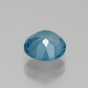 Topazio naturale blu da 1,63 ct, taglio rotondo, VS