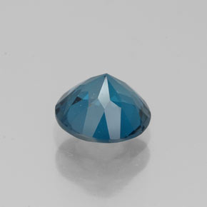 Topazio naturale blu da 1,46 ct, taglio rotondo, VVS-VS